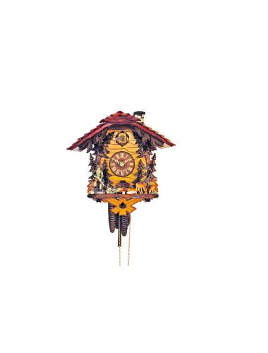 Hunter style Cuckoo clock with red roof