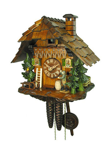 Cuckoo clock in the style of a Black Forest Chalet