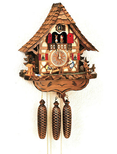 Cuckoo clock with children on See-Saw