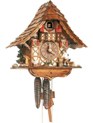 Chalet Cuckoo clock with Woodchopper