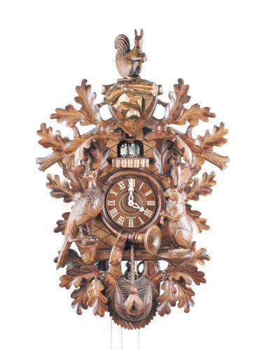 Hand carved Hunter style Cuckoo clock