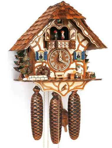 Cuckoo clock with water wheel and Beer drinker